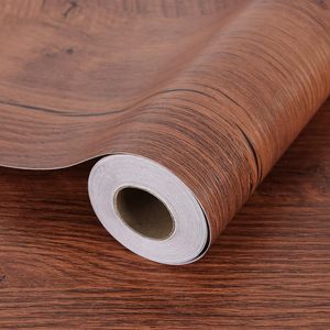 Papier peint à peler et à coller en Grain <span class=keywords><strong>de</strong></span> bois Planche <span class=keywords><strong>de</strong></span> papier <span class=keywords><strong>de</strong></span> contact amovible rustique auto-adhésive pour armoires <span class=keywords><strong>de</strong></span> comptoir Film vinyle - Product Image 1