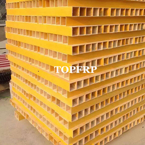 ท่อไฟเบอร์กลาสฉนวนไฟฟ้ารูปสี่เหลี่ยมผืนผ้า โปรไฟล์ FRP แบบดึงขึ้นรูป ท่อสี่เหลี่ยม - Product Image 4