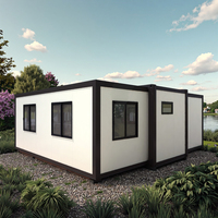 Vente d'Usine Personnalisée Maison Conteneur Portable Modulaire Préfabriquée Bon Marché 2 3 Chambres Extensible