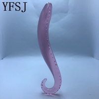 Bestseller Glas-Kristall Transparenter Rosa Seepferdchen Analplug Butt Plug Stimulations-Dildo für Frauen Sexspielzeug für Frauen Männer Paare