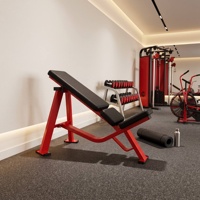Support de Rangement Commercial Robuste en Acier pour Barres de Musculation Fixes – Sécurité Optimale pour Bancs d'Entraînement