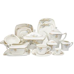 <span class=keywords><strong>Service</strong></span> de table turc simple 62 pièces, nouvelle <span class=keywords><strong>vaisselle</strong></span> en <span class=keywords><strong>porcelaine</strong></span> en os, <span class=keywords><strong>service</strong></span> de table carré, services de table complets - Product Image 1