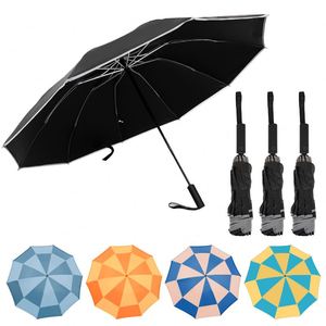 Parapluie pliable compact intelligent personnalisé avec logo, coloré, pour femmes, pour l'extérieur, pour adultes - Product Image 2