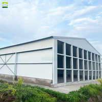 Bâtiment avicole préfabriqué en acier de grande capacité pour poulets de chair et poules pondeuses
