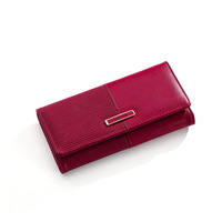 Dompet Wanita Jialing Baru Bermerek Patchwork Lipat Tahan Air PU Kotak Asli Tas Akordeon Panjang Kapasitas Besar Clutch Custom