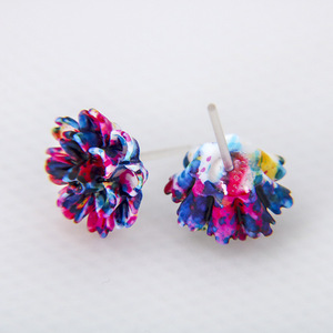 Heart Shaped Box Polymer <b>Clay</b> Flower Earrings Colorful Rose Sunflower <b>Set</b> For Women Gift Jewelry AE0007 - Product Image 3