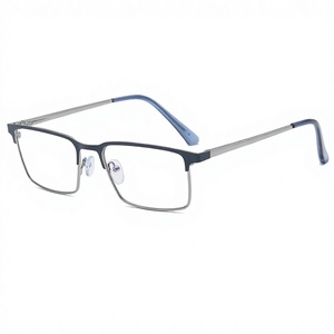 Nouveaux hommes lunettes optiques lentilles <span class=keywords><strong>de</strong></span> Prescription myopie lunettes <span class=keywords><strong>de</strong></span> lecture femmes lumière bleue bloquant ordinateur métal lunettes cadre - Product Image 5