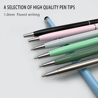 Stylo à bille torsadé mince en métal Offre Spéciale avec stylet tactile gravure Laser Logo