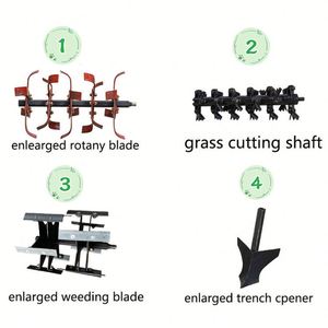 Handheld Self-Propelled Rotary <b>Cultivator</b> for Orchard Farm & Garden Soil Tilling Soil Weeding & Grass Roots Removal Machine - Product Image 4
