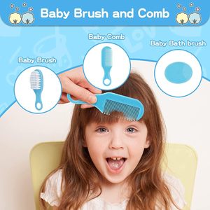Kit de Soins des Ongles pour Bébé et Nourrisson avec Coupe-Ongles en Silicone, Ciseaux, Pince à Épiler, Lime, Brosse et Peigne – Fournitures Essentielles - Product Image 5