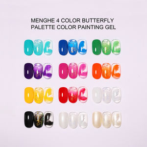 Gel de peinture 3D effet dégradé ombré, épaississant, électroplaqué argent, pour nail art, avec éponge à ongles, marque privée - Product Image 3