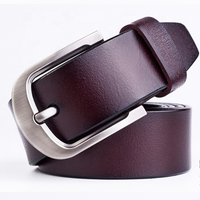 Ceinture en cuir véritable classique personnalisée de qualité supérieure pour homme et femme, avec boucle en alliage, fabriquée en Italie et au Mexique