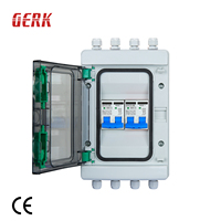 Boîtier de Combinaison PV 4 Voies 2 Entrées 2 Sorties Solaire ABS/PC Double Disjoncteur DC 2P 600V 1000VDC Étanche IP65 pour Systèmes Photovoltaïques