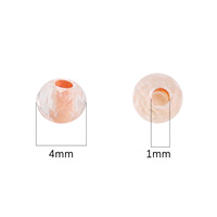 Manik-manik kaca & lampu kristal, manik-manik biji DIY 4mm transparan dan multi Warna untuk proyek kreatif