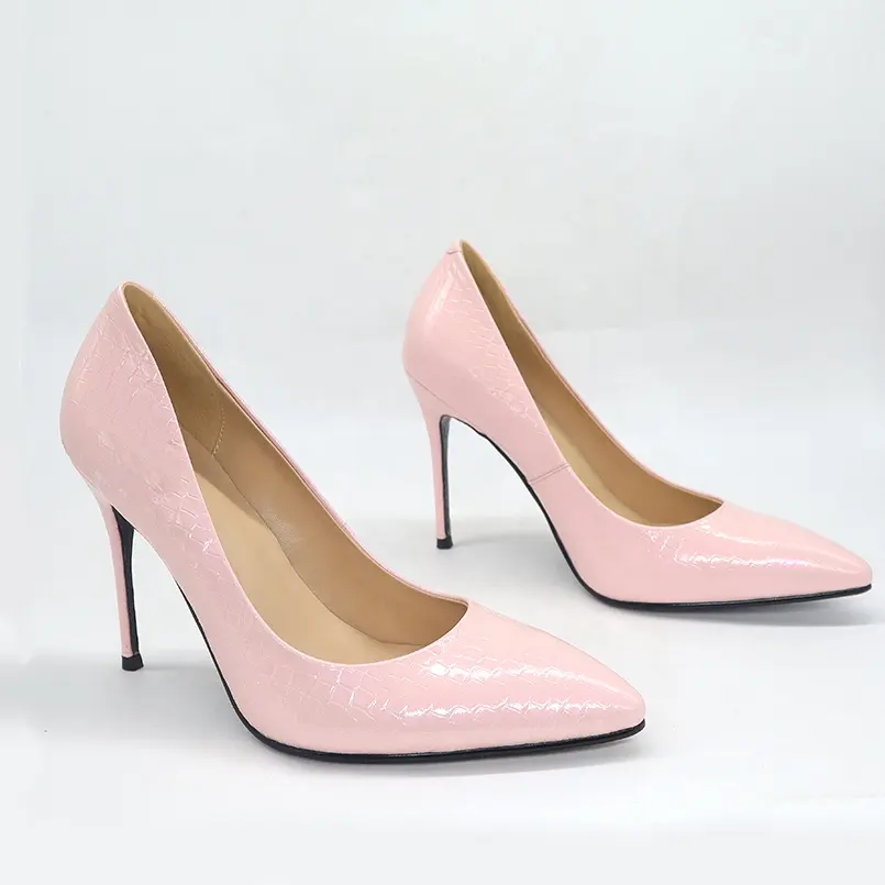 Sexy Stiletto Custom Heels Pumps Shoes Women Genuine Leather Shoe