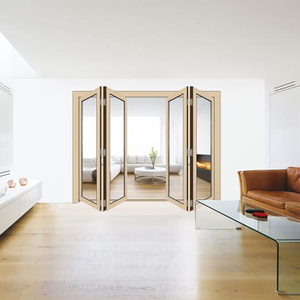 <span class=keywords><strong>Porte</strong></span> accordéon moderne en aluminium et verre, résistante au vent, avec finition de surface, pour balcon d'hôtel, fabrication allemande - Product Image 2