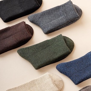 Men's Wool Socks Solid Color Thickened Mid Calf Thermo Winter Socks For Cold Weather - Product Image 4
