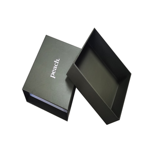 Minimalist Olive Green Rigid Gift Box Custom Logo Lid and Base Box <strong>for</strong> Brand Packaging - Product Image 3