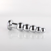 Metal Anal yapay penis fiş Anal boncuk dilatör çekerek erkek prostat masaj aleti seks oyuncakları yetişkin için