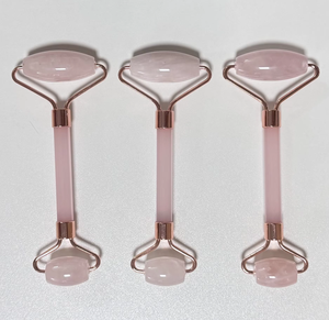 Outils de soin de la peau, rouleau de jade en quartz rose pour le lifting du visage, produits de massage du visage, 100% naturel, utilisation à domicile - Product Image 4