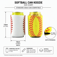 Support pliable en néoprène pour canette de bière 330 ml, personnalisable avec logo, étanche et isotherme, pour garder les boissons au frais lors des matchs sportifs
