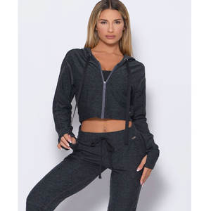 Fábrica personalizada nueva llegada primavera mujeres ajuste media cremallera sudadera al aire libre Sudadera con capucha 1/4 <span class=keywords><strong>Zip</strong></span> Pullover - Product Image 4