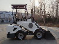 Chargeuse sur pneus électrique HAIJU HJ620E 100% électrique, capacité de charge 500kg 800kg, batterie au plomb-acide, télescopique, ROPS FOPS pour l'agriculture