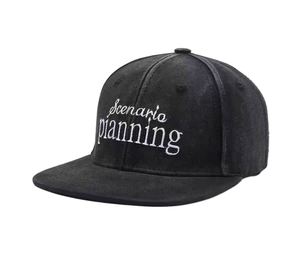 Casquette de baseball en toile brodée délavée style vintage, casquette souple rétro américaine, casquette unisexe tendance streetwear, casquette snapback sport avec lettres - Product Image 1