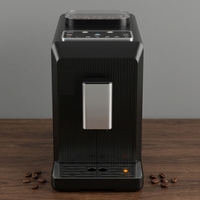 Machine à expresso entièrement automatique du grain à la tasse, panneau de commande tactile, cafetière tout-en-un à une touche, moulin intégré, acier inoxydable