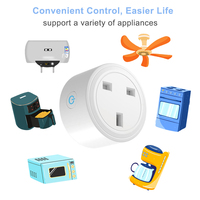 Prise intelligente FY41 OEM ODM ESP32-C3 Tasmota, firmware open source personnalisable, ABS blanc, sans moniteur d'énergie, compatible avec Alexa