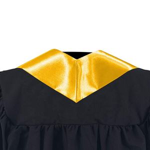 All'ingrosso personalizzare Unisex adulto semplice laurea viola fascia di raso a stola per studente di laurea - Product Image 4