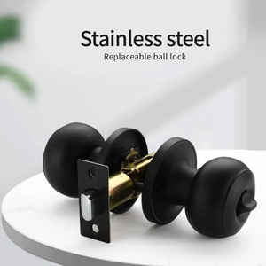 ลูกบิดประตูห้องน้ำเหล็กปลอดภัยพร้อมกุญแจโลหะ ทนทานต่อการกัดกร่อน ดีไซน์เพื่อความเป็นส่วนตัว สำหรับห้องนอนและโรงแรม ประกอบง่าย - Product Image 3