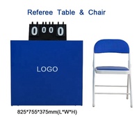 Table d'arbitre de tennis de table standard personnalisée Konford, logo de la marque, arbitres OEM, bureau de ping-pong en bois massif, table d'arbitre de ping-pong, table d'entraîneur