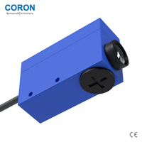 Capteurs optiques de la série CORON NT-RG22, détection de marques de couleur, lumière rouge-verte, zone active de 102 mm, sortie NPN, type de câble 10-30 VDC