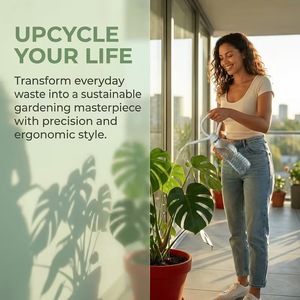 Delighted To See Plant Watering Can Plastic Bottle Adapter Eco Friendly Garden Flower Bed Use - Product Image 2