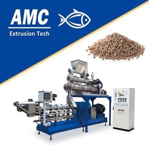 Ligne de production d'extrudeuses d'aliments pour poissons AMC, machine à extruder des granulés d'aliments pour poissons flottants, machine à extruder d'aliments pour poissons - Product Image 1