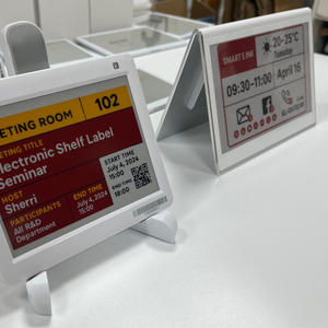 E Ink Meeting Sign Double Side 7.5-Inch 3-Color E Paper Display Smart Bluetooth Meeting Room Label Esl Woamen E-Ink <b>Name</b> <b>Tag</b> - Product Image 1