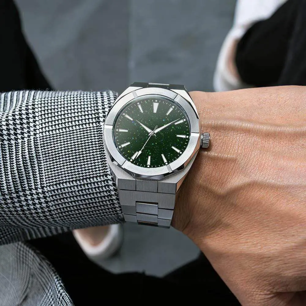 Jam Tangan Terbaik untuk Pria Buatan RRT Jam Tangan Relojes Personalizados Starry Sky Noctilucent Kepribadian Kreatif dan Kualitas Tinggi