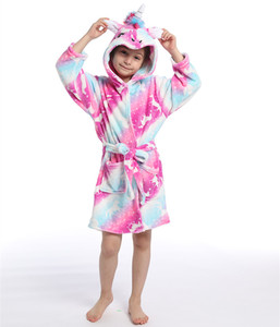Peignoirs <span class=keywords><strong>de</strong></span> bain licorne pour enfants Peignoir d'hiver pour enfants Kigurumi Animal Flanelle Vêtements <span class=keywords><strong>de</strong></span> <span class=keywords><strong>nuit</strong></span> Garçons Filles Pyjamas <span class=keywords><strong>Chemise</strong></span> <span class=keywords><strong>de</strong></span> <span class=keywords><strong>nuit</strong></span> - Product Image 2
