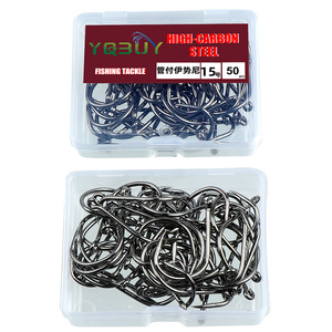 100 Stück Verpackte Angelhaken aus Hochkarbon-Stahl mit Widerhaken, <span class=keywords><strong>Iseama</strong></span>-Haken für Meeresfischerei, Anti-Rutsch-Fischhaken, Großhandel ab Werk - Product Image 4