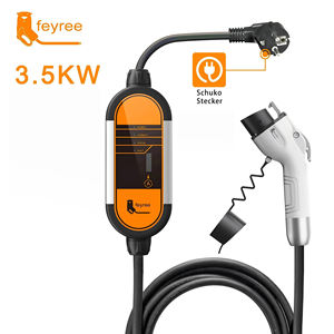 Chargeur portable pour véhicule électrique feyree 3,5 kW, type 1, monophasé, 16 A, charge AC, station de charge pour voiture électrique avec écran LCD, chargeur de voiture - Product Image 1