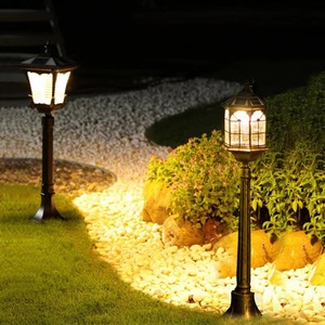 Lampe solaire de jardin en aluminium pour extérieur, LED 5000K lumière du jour, CRI 90, IP65 résistant à l'eau, détecteur de mouvement, angle de faisceau 60°, lampadaire de jardin - Product Image 2