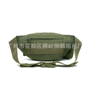 Riñonera Táctica Legum's, Color Verde Militar, Impermeable, Deportiva, Multifuncional, para Hombre - Product Image 4