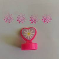 Tampons encreurs en plastique en forme de cœur pour récompenses scolaires, cadeaux de fête et sourires, colorés, taille personnalisée, amusants, pour loisirs créatifs DIY