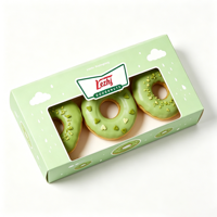Boîtes d'emballage en carton kraft personnalisées en gros avec fenêtre pour biscuits, gâteaux, aliments, pâtisseries, pains, donuts, macarons