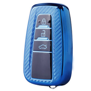 Coque de protection souple en fibre de carbone TPU pour Toyota LEVIN COROLLA RAV4 IZOA AVALON CHR Plarad Camry Porte-clés Porte-clés Sac - Product Image 1