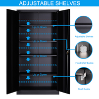 Offre Spéciale bonne qualité boîtier en acier de l'armoire de rangement en métal 2 porte metallschrank