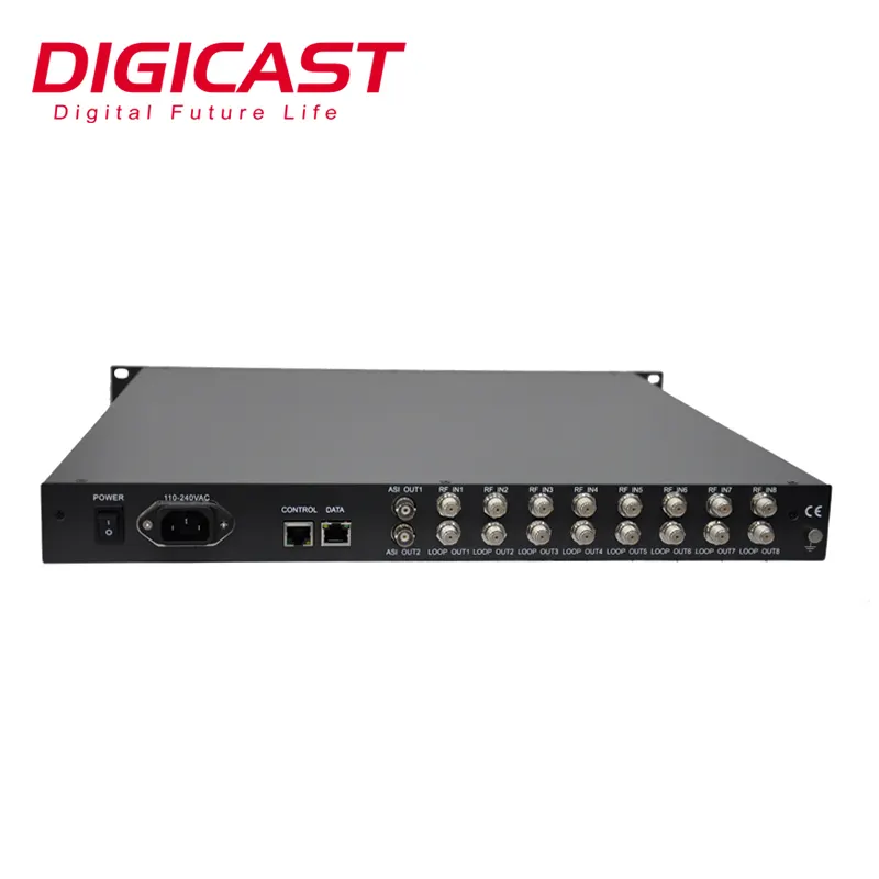 DMB-9008AV popolare con l'input del IP di ASI e il decodificatore di deviazione standard dell'audio del IP di 8 canali dell'uscita CVBS