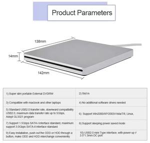 EDD031 usb 3.0 <span class=keywords><strong>lecteur</strong></span> DVD externe Type à ventouse optique type-c <span class=keywords><strong>CD</strong></span>-RW DVD-RW graveur <span class=keywords><strong>lecteur</strong></span> pour <span class=keywords><strong>Macbook</strong></span> ordinateur portable - Product Image 5