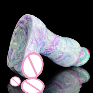 FAAK Large Wolf Knot <b>Dildos</b> Silicone Multi Color Thick Anal Plug Big Dong Fantasy Sex Toys Shop Erotic Products - Product Image 4